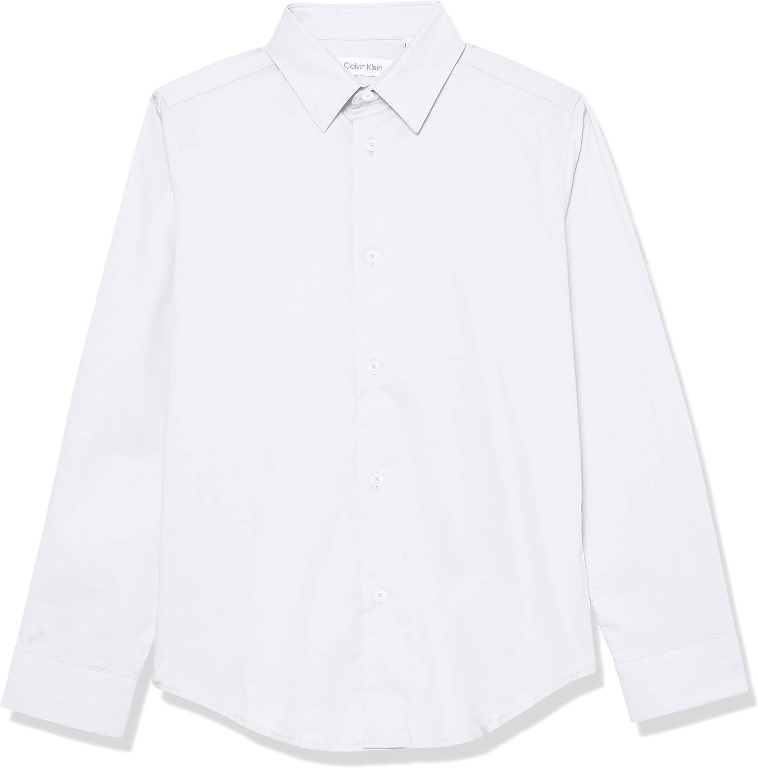 Calvin Klein Boys Long Sleeve Slim Fit Dress Shirt