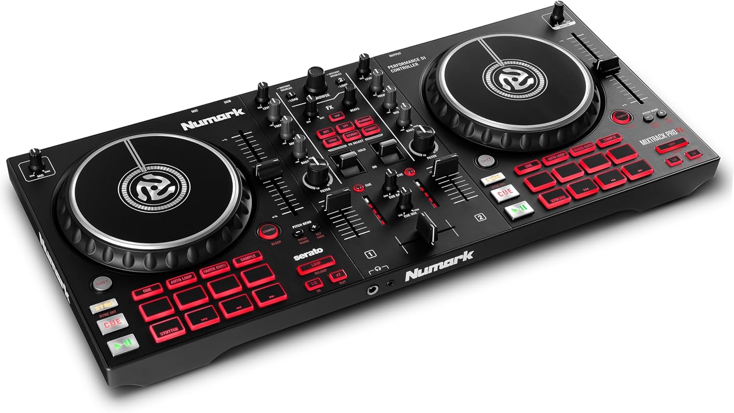 Mixtrack Pro FX Serato DJ Controller with 2 Decks, Mixer, (Effects Paddles and Audio Interface)
